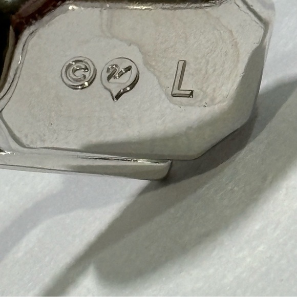 EUC Swarovski Silver and Black Bangle Bracelet - Picture 5 of 8